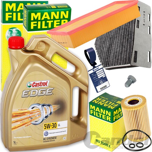Mann filterset castrol 5w30 - filterset+5l,