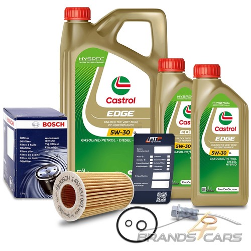 Bosch ölfilter castrol - bosch, Ölfilter+7l