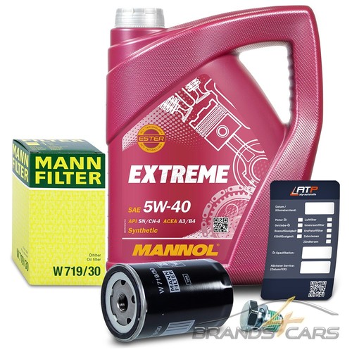 Mann ölfilter 40 für - +5l, 5w-40